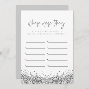 REGINA Silver Disco Where Were They Bridal Shower Invitation