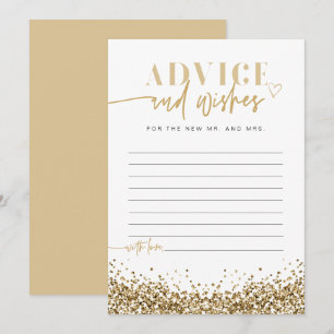 REGINA Yellow Gold Sequins Advice and Wishes Card