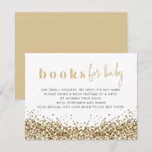 REGINA Yellow Gold Sequins Books For Baby Card