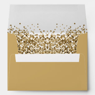 REGINA Yellow Gold Sequins Glitter Envelope