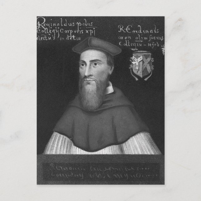 Reginald Cardinal Pole Postcard (Front)
