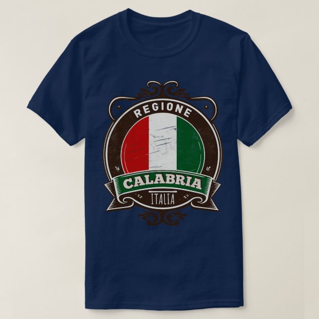 Region Calabria Italia Original Retro Design T-Shirt (Design Front)