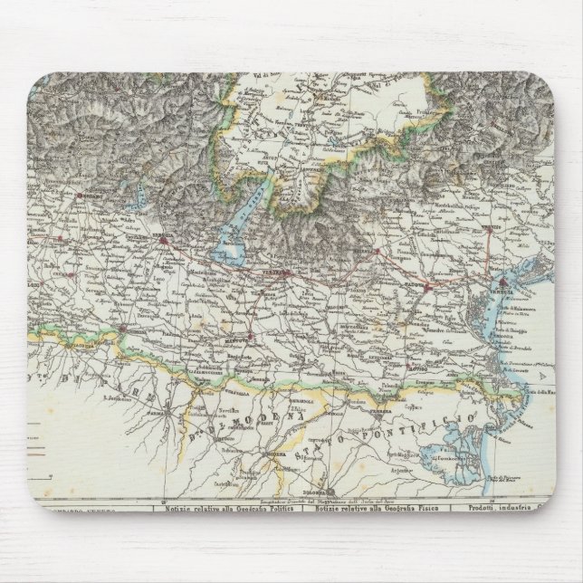 Region of Lombardy Mouse Mat (Front)
