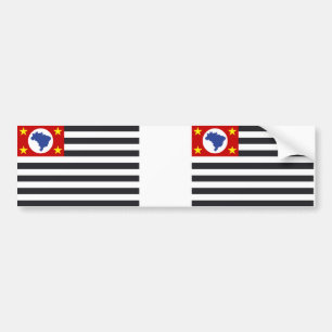 regional flag of Sao Paulo Bumper Sticker