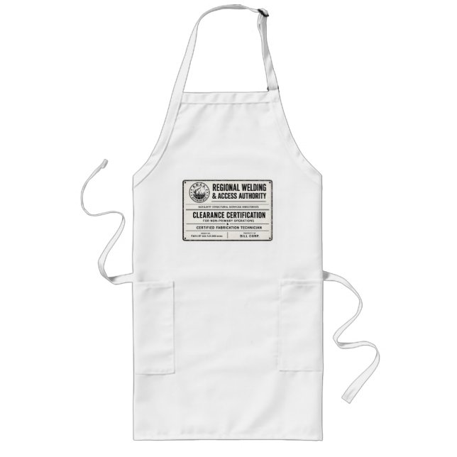 Regional Welding & Access Authority technician Long Apron (Front)