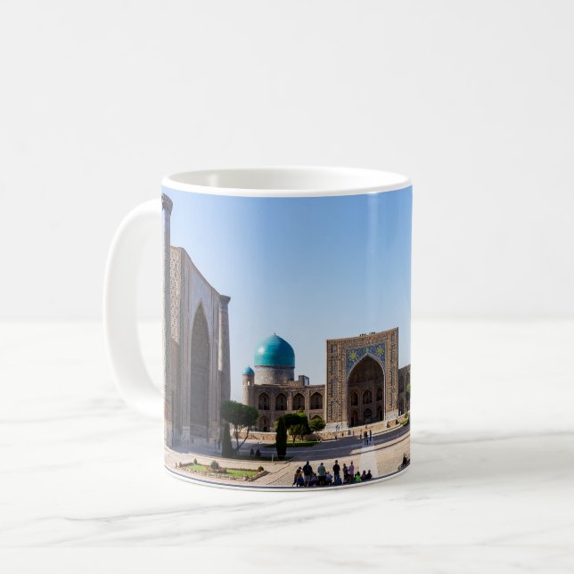 Registan square - Samarkand, Uzbekistan, Asia Coffee Mug (Front Left)