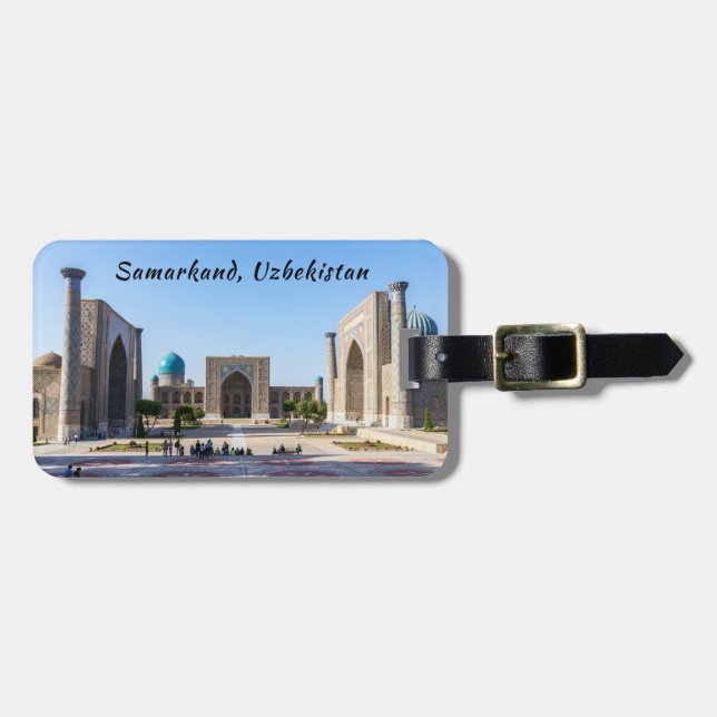 Registan square - Samarkand, Uzbekistan, Asia Luggage Tag (Front Horizontal)