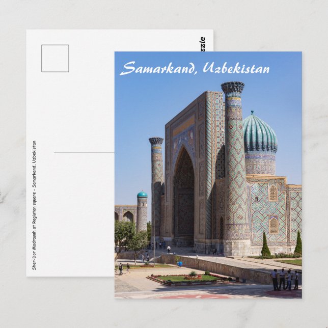 Registan square - Samarkand, Uzbekistan, Asia Postcard (Front/Back)