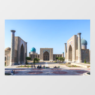 Registan square - Samarkand, Uzbekistan, Asia Window Cling