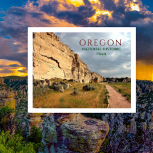 Register Cliff, Oregon Trail, Wyoming Postcard