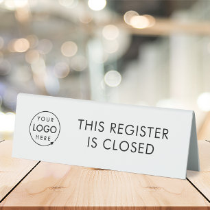 Register Closed   Minimslist Business Logo Cashier