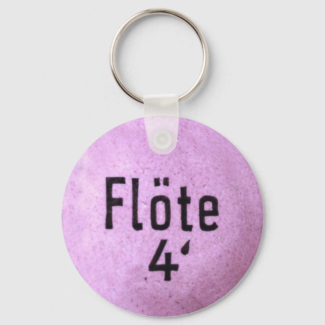 Register of organs as key ring (Front)