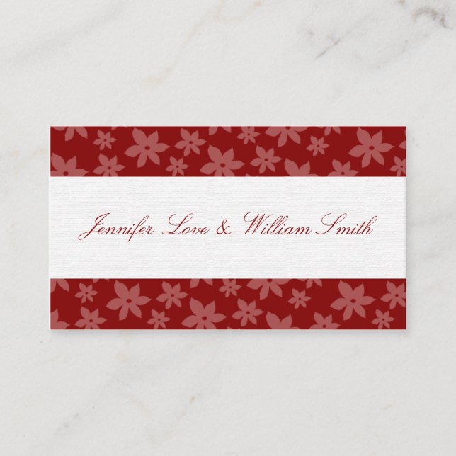 Register Profile Card For Events And Weddings (Front)