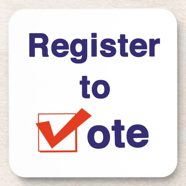 Register To Vote 2022 Coaster (Front)