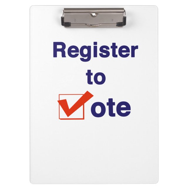 Register To Vote 2026 Clipboard (Front)