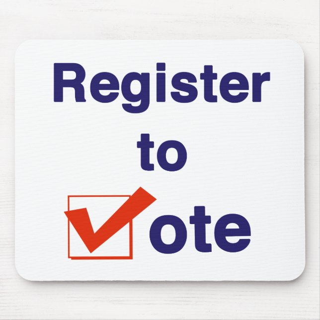 Register To Vote 2026 Mouse Mat (Front)