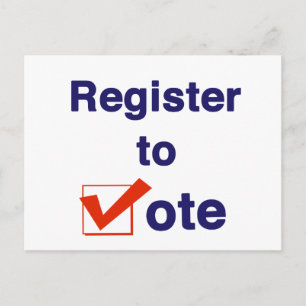 Register To Vote 2026 Postcard
