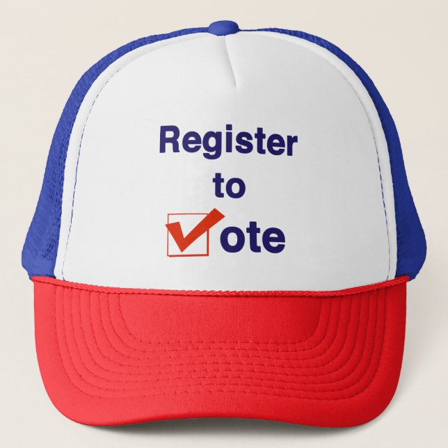 Register To Vote 2026 Trucker Hat (Front)