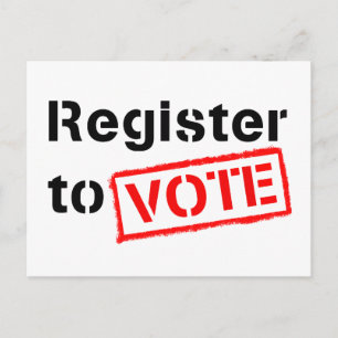 Register to Vote Postcard