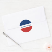 Register to Vote Red White and Blue Stripes