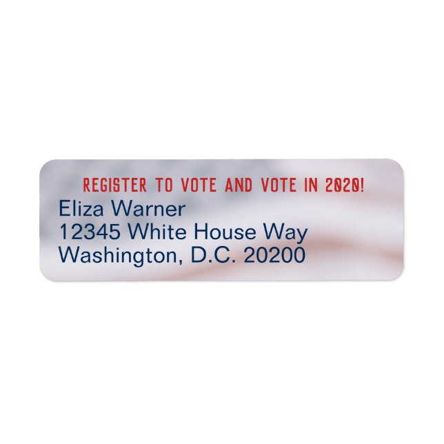 Register to Vote Subtle American US Flag Patriotic (Front)
