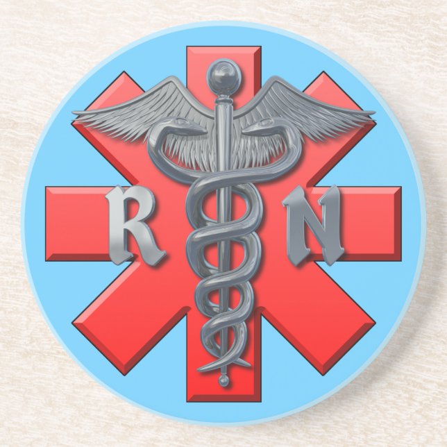 Registerd Nurse Symbol Coaster (Front)