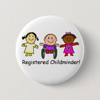 Registered Childminder 6 Cm Round Badge
