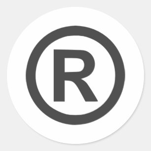 Registered Classic Round Sticker