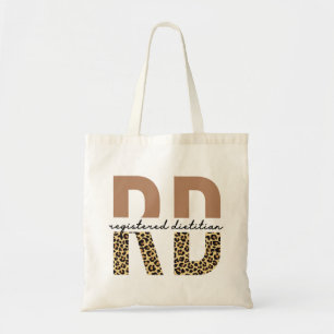 Registered Dietician Cheetah print RD Gifts Tote Bag
