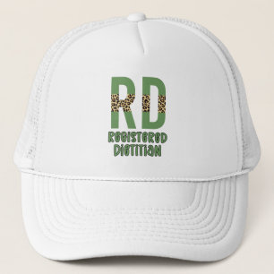 Registered Dietician Cheetah print RD Gifts Trucker Hat