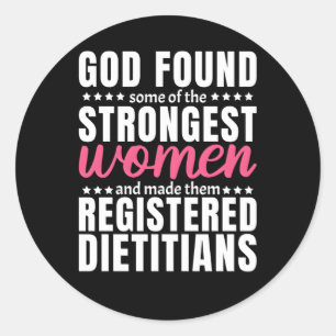 Registered Dietician Classic Round Sticker