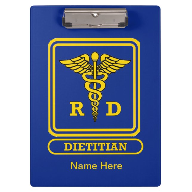 Registered Dietician Clipboard (Front)