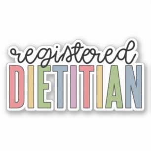 Registered Dietician Multicolored RD Gifts