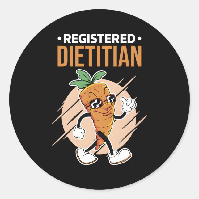 Registered Dietician Nutritionists Classic Round Sticker (Front)