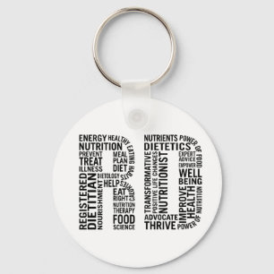 Registered Dietician RD Key Ring