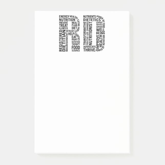 Registered Dietician RD Post-it Notes (Front)