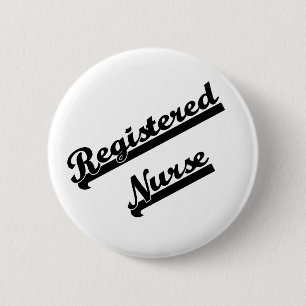 Registered Nurse 6 Cm Round Badge