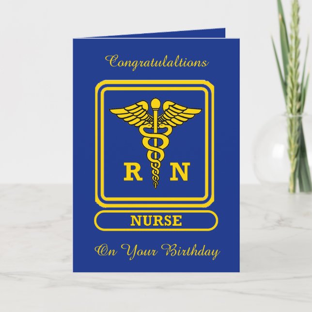 Registered Nurse Birthday Card (Front)