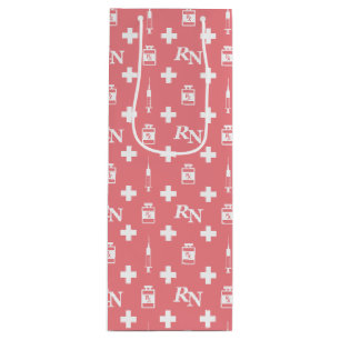 registered nurse birthday wine gift bag