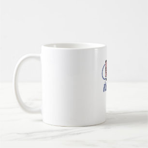 Registered Nurse Bow Stethoscope Vintage Graphic_1 Coffee Mug