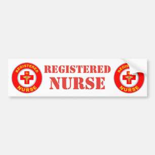 REGISTERED NURSE BUMPER STICKER
