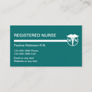 Registered Nurse Business Cards