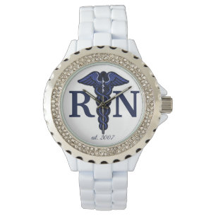 Registered Nurse Caduceus RN Customisable Year Watch