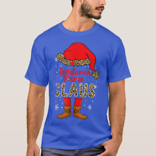 Registered Nurse Claus Christmas Santa Claus Leopa T-Shirt