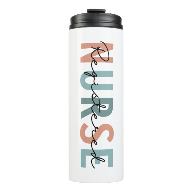 Registered Nurse, Customised with name Thermal Tumbler (Front)