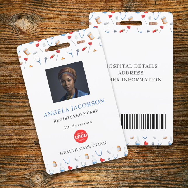 Registered Nurse Employee Photo Identification ID Badge (Creator Uploaded)