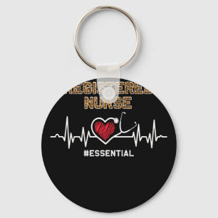Registered Nurse #Essential Stethoscope Heartbeat Key Ring