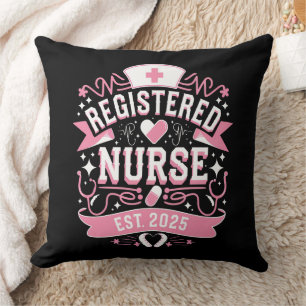 Registered Nurse Est 2025 Nursing Student Cushion