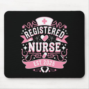 Registered Nurse Est 2025 Nursing Student Mouse Mat