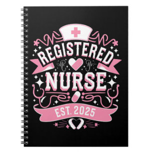 Registered Nurse Est 2025 Nursing Student Notebook
